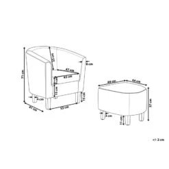 Beliani Cocktailstoel HOLDEN - Groen Polyester -Leenbakker Winkel 00019541285e4a35b0061cdbae70a4d7