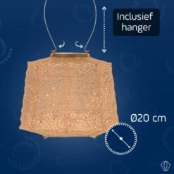 LUMIZ Solar Lampion Paisley Lamp - 20 Cm - Abrikoos -Leenbakker Winkel 00590bd5ef604c219116d02ab89909be