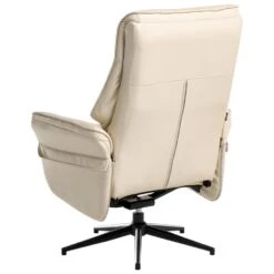 ERATO - Relaxfauteuil Met Voetenbank - Beige - Veganistisch Leer -Leenbakker Winkel 00ba0e3373b947208330582257d531e9