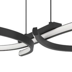 EGLO Serpins Hanglamp - LED - 66 Cm - Zwart/Wit -Leenbakker Winkel 014d35e1c6c04b368005e957a6f35e91