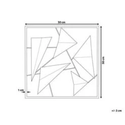 Beliani Wanddecoratie ZINC - Blauw Metaal -Leenbakker Winkel 0167a414127e47efb76f01c50b8c2876