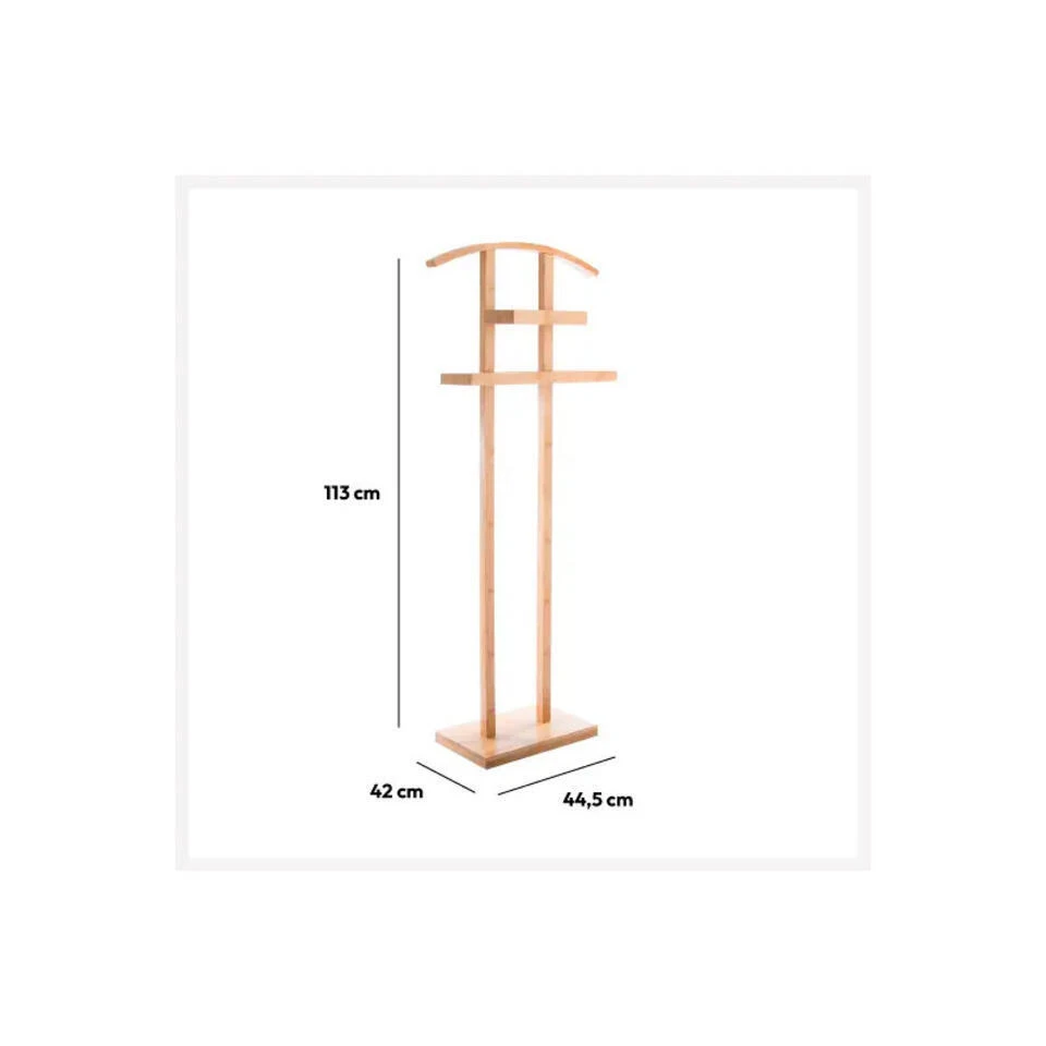 5Five Kledingrek Dressboy - Staand - Bamboe - 113 Cm 3 5Five Kledingrek Dressboy - Staand - Bamboe - 113 Cm - Afbeelding 3