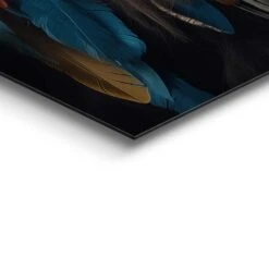 Schilderij Ornament Lion - 90x60cm - Blauw -Leenbakker Winkel 01e50e51a1874cd189b78490ef86f12e