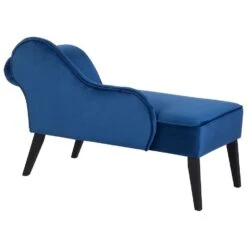 BIARRITZ - Chaise Longue - Blauw - Rechterzijde - Fluweel -Leenbakker Winkel 0294015786334697ae3d4c4e9f0772dd