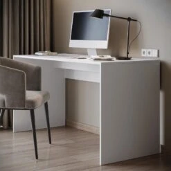 Meubella - Bureau Nyon - Wit - 140 Cm -Leenbakker Winkel 02b33e28574d4a3c9c1735b0c7c896d1