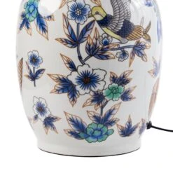 SUNJA - Tafellamp - Wit/Blauw - Porselein/Linnen -Leenbakker Winkel 02ed249115c045e1b6cf44957a1c04e0