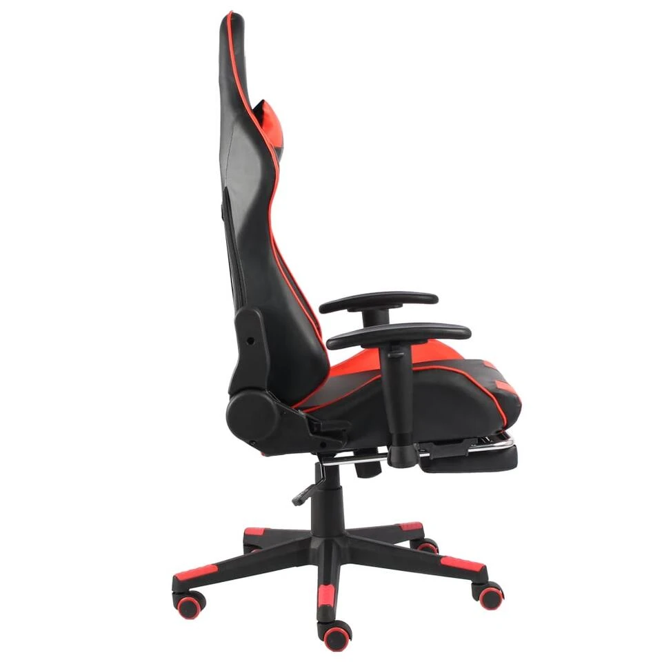 VidaXL - Gamingstoel - Rood - PVC 3 VidaXL - Gamingstoel - Rood - PVC - Afbeelding 3