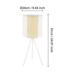 EGLO Arnhem Tafellamp - E27 - 24 Cm - Wit -Leenbakker Winkel 03ace7c3b09e47e99f67e37428db0ec4