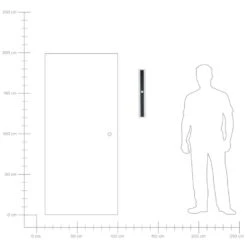 SAVANE - Wandlamp - Zwart - 60 Cm - Staal -Leenbakker Winkel 044c528c8490431cbe9d9cfd8655f4fb