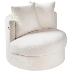 DALBY - Fauteuil - Wit - Bouclé -Leenbakker Winkel 04bd5d212448477aab059c716fe9d0f3