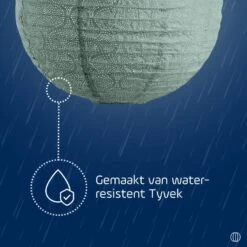 LUMIZ Solar Lampion Tigres Rond - 40 Cm - Sage Green -Leenbakker Winkel 05fbf27e76634f1caf7cf48ad34f7ddb