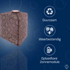 LUMIZ Solar Lampion Topaze Triangle - 28 Cm - Plum 11 LUMIZ Solar Lampion Topaze Triangle - 28 Cm - Plum -Leenbakker Winkel 06115cdae0114e3fa95439e67f6ba74b