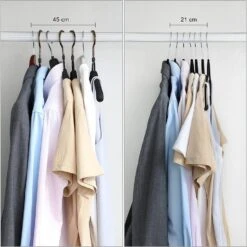 Parya Home - Anti-Slip Kleerhangers - Zwart - 100 Stuks -Leenbakker Winkel 061c74303884412388a61ba99c7a5584