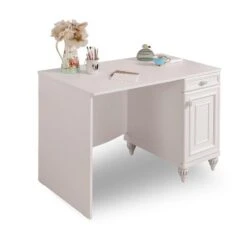 Romance - Kinderbureau - Meisjeskamer - 62x106x75 Cm - Wit -Leenbakker Winkel 06335bb5c4d546eeb3fe5d9c10b0959b