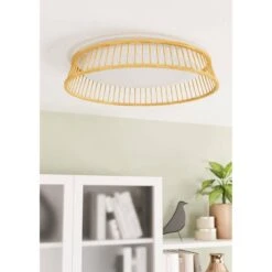 EGLO Luppineria Plafondlamp - LED - Ø 45 Cm - Bruin/Wit - Hout -Leenbakker Winkel 0670bef2cfb84067b38f0f22e2a5443d
