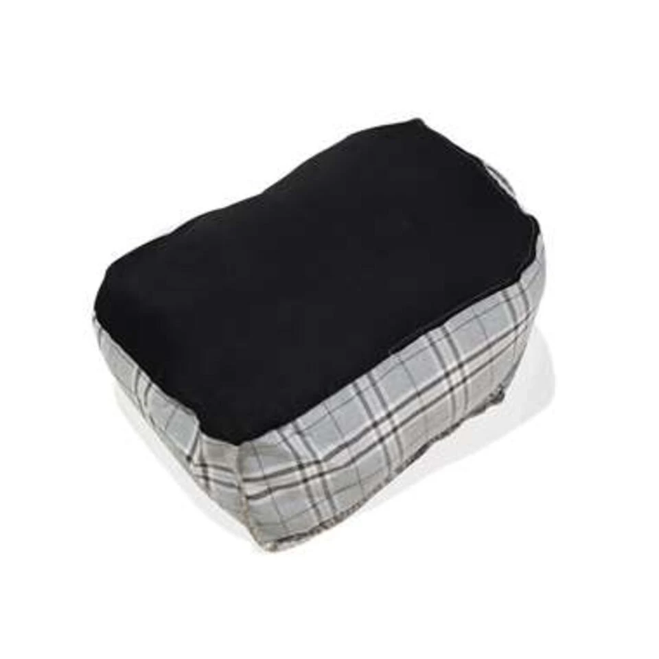 Beliani Zitzak DROP LINEN - Grijs Polyester 5 Beliani Zitzak DROP LINEN - Grijs Polyester - Afbeelding 5