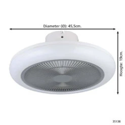 EGLO Kostrena Plafondlamp Met Ventilator - LED-CCT - Wit/Grijs 14 EGLO Kostrena Plafondlamp Met Ventilator - LED-CCT - Wit/Grijs -Leenbakker Winkel 07d1a9d6a79b43c3a24becbe52f5def7