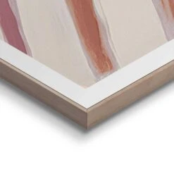 Schilderij Gestreepte Vrouw - 70x50cm - Bruin -Leenbakker Winkel 080c51f08776451584a34a3f74ff38b3