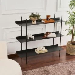 CALICOSY - Rek PIPER - Zwart - 106x120x34 Cm -Leenbakker Winkel 0942ba1f8f46477fb86f969aa6134711