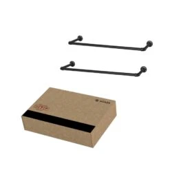 Garderobeset Van 2, Wandrek, Kledingrek Tot 50 Kg Draagvermogen, Zwart -Leenbakker Winkel 094e3150e6884c4c9e8fbab250803d6f