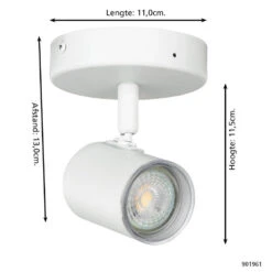 EGLO Consuma 1 Spot - GU10 - 11 Cm - Wit -Leenbakker Winkel 0b46e89d088f42658cde029d9cbfc60f