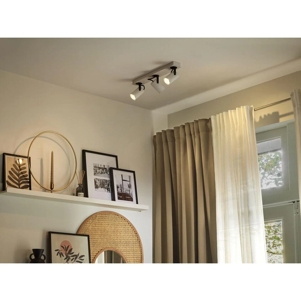 Beliani Muurlamp KLIP - Wit Metaal 2 Beliani Muurlamp KLIP - Wit Metaal - Afbeelding 2