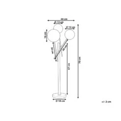 Beliani Tafellamp TAMESI - Goud Glas -Leenbakker Winkel 0c7eb8989ea24ef9a13489106a2a60fd