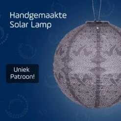 LUMIZ Solar Lampion Marrakesh Rond - 30 Cm - Paars -Leenbakker Winkel 0d3c23904698496984486474d6b66c07