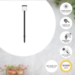 EGLO Pantete Solar Priklamp - LED - 115 Cm - Zwart/Wit 8 EGLO Pantete Solar Priklamp - LED - 115 Cm - Zwart/Wit -Leenbakker Winkel 0dbcc4e698c2419f91814a47060c3865