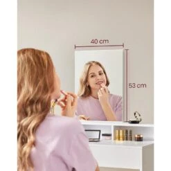 Furnihaus Makeup Tafel Met Rechthoekige Spiegel En 2 Lades -Leenbakker Winkel 0e277a66be61402f9a7ee0938536b95c 1