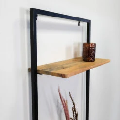 Industriële Wandtafel Inklapbaar Berguna - 75x65x185 Cm - Mangohout - Bruin -Leenbakker Winkel 0e433a43531f41d09b8816c7ae226a1a