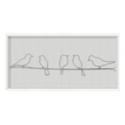 Art For The Home Metal Art Vogels Op Draad Zilver 60x12,5cm -Leenbakker Winkel 0ffd780814984881bfd19f4f5f8f42a9