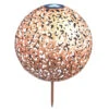 Merkloos Prikspot - Solar - Koperkleurig - Bol - 28 Cm