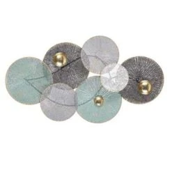 Beliani Wanddecoratie POLONIUM - Multicolor Metaal