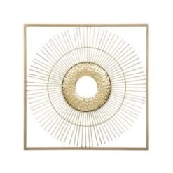 Beliani Wanddecoratie MERCURY - Goud Metaal