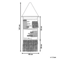 Beliani Wanddecoratie ATHANI - Beige Katoen -Leenbakker Winkel 1000001489 0102
