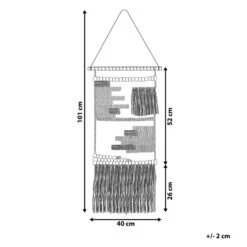 Beliani Wanddecoratie ATHANI - Beige Katoen -Leenbakker Winkel 1000001489 0103