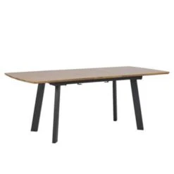 Beliani Eettafel SALVADOR - Donkere Houtkleur Mdf