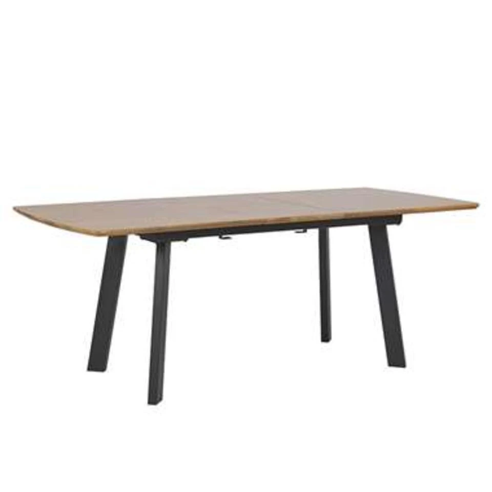 Beliani Eettafel SALVADOR - Donkere Houtkleur Mdf 1 Beliani Eettafel SALVADOR - Donkere Houtkleur Mdf
