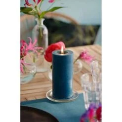 Duni Stompkaars - Petrol Blauw - 7 X 15 Cm - 50 Branduren -Leenbakker Winkel 1000003413 0102