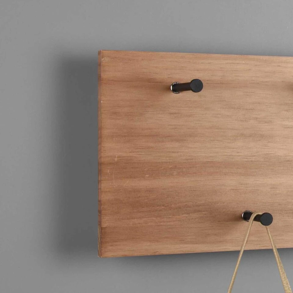 Trio Leuchten Kapstok Romy LED - 40 X 20 Cm - 5 Haken - Hout 4 Trio Leuchten Kapstok Romy LED - 40 X 20 Cm - 5 Haken - Hout - Afbeelding 4