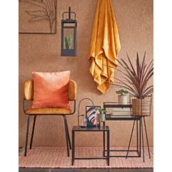 Mica Decorations Flint Lantaarn Met LED Verlichting H41,5 Cm -Leenbakker Winkel 1000006995 0102