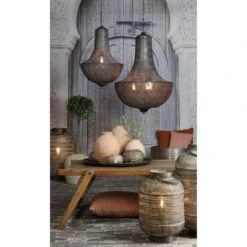 Tafellamp Udupi - Bruin - Ø31cm -Leenbakker Winkel 1000008662 0111