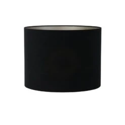 Cilinder Lampenkap Velours - Zwart - Ø40x30cm