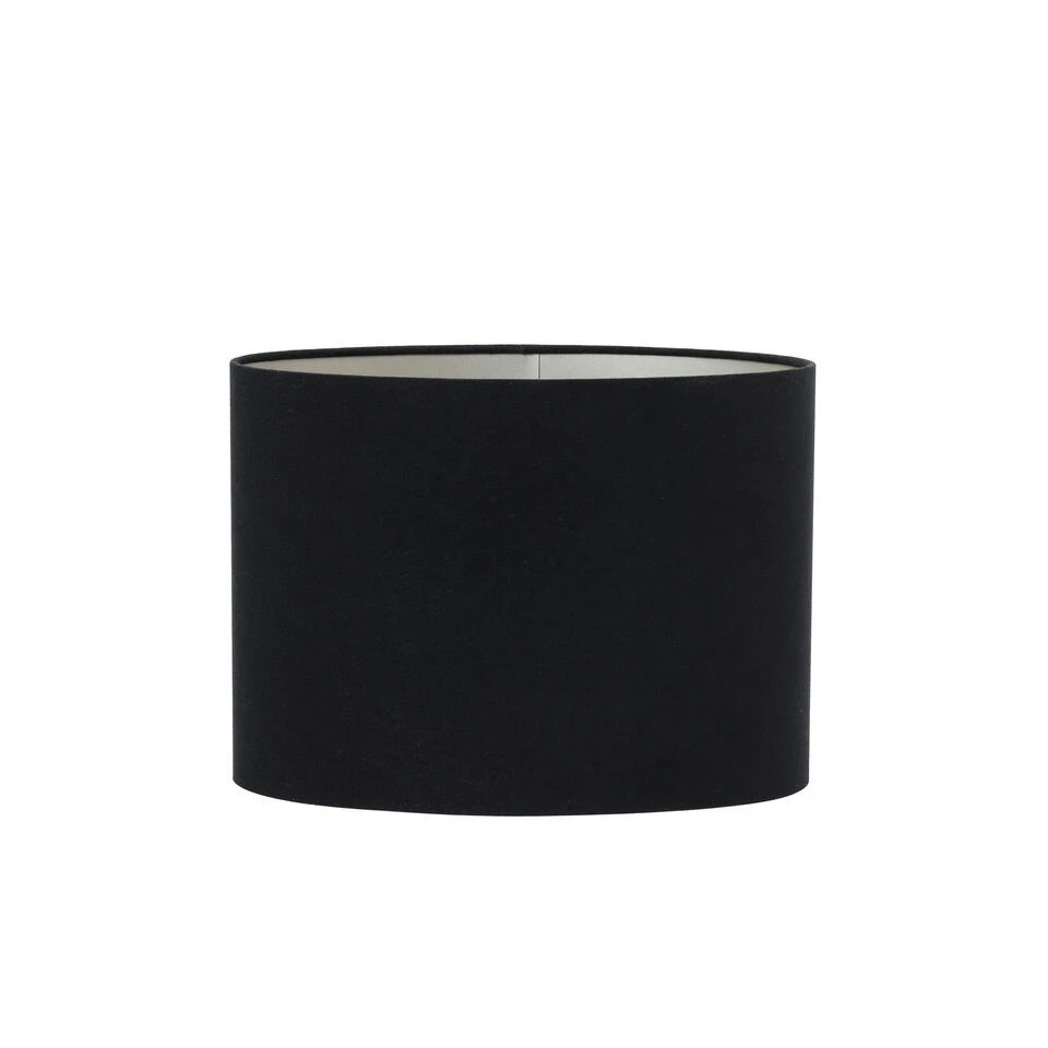 Lampenkap Ovaal Velours - Zwart - 38x17,5x28cm 1 Lampenkap Ovaal Velours - Zwart - 38x17,5x28cm