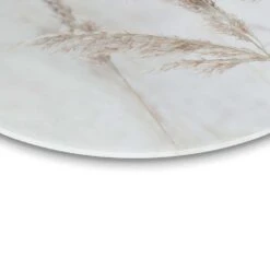 Glasschilderij Pampasgrassen Ø 70 Cm Wit -Leenbakker Winkel 1000008933 0103