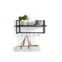 Lifa Living Victor Wandkapstok Zwart -Leenbakker Winkel 1000009738 0103