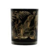 Mars & More Waxinelichthouder - Zwart - Glas - Papegaai Print - 10 Cm