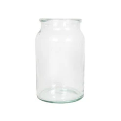 Floran Vaas - Melkbus Vorm - Transparant - Glas - Smalle Hals - 23 Cm