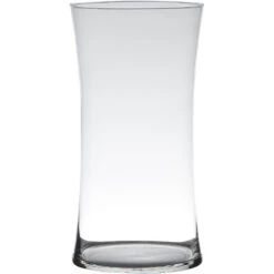 Bellatio Design Vaas - Glas - Transparant - 7 L - 20 X 40 Cm